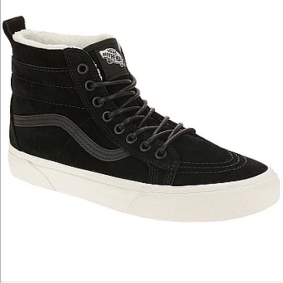 Vans Shoes | Vans Sk8-Hi MTE High Top Suede Sneaker Boots Blackmarshmallow | Color: Black/White | Size: 5 | Helens_Hanger's Closet
